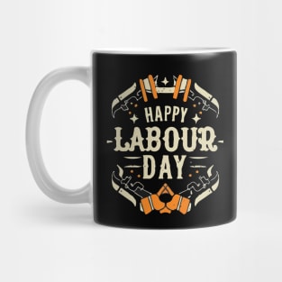 Happy Labour Day, International Labour Day T-shirt. Mug